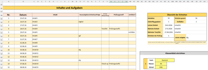 Digitale Notenverwaltung für Lehrkräfte mit Excel – Deutschland-Version
