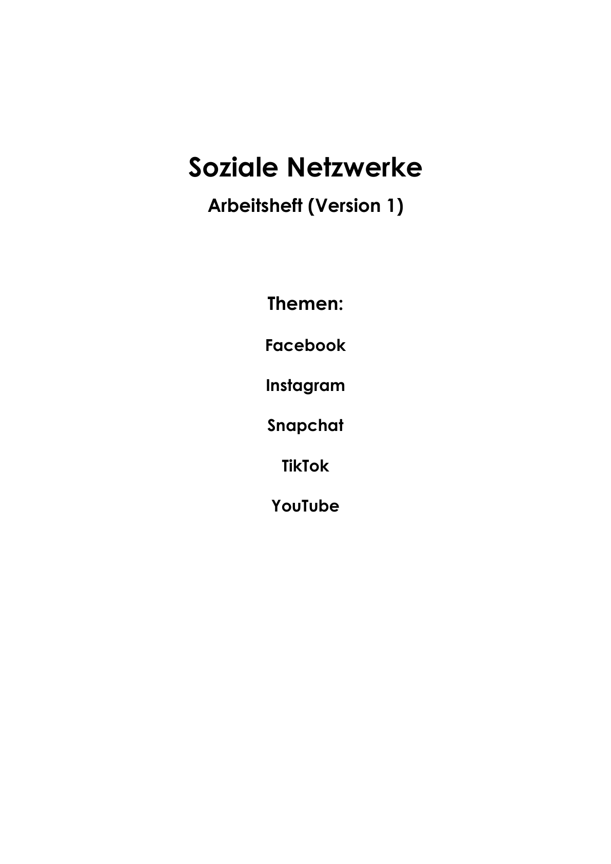 Digitale Gesellschaft Arbeitsheft Level 3 schwer | 22 Seiten | PDF