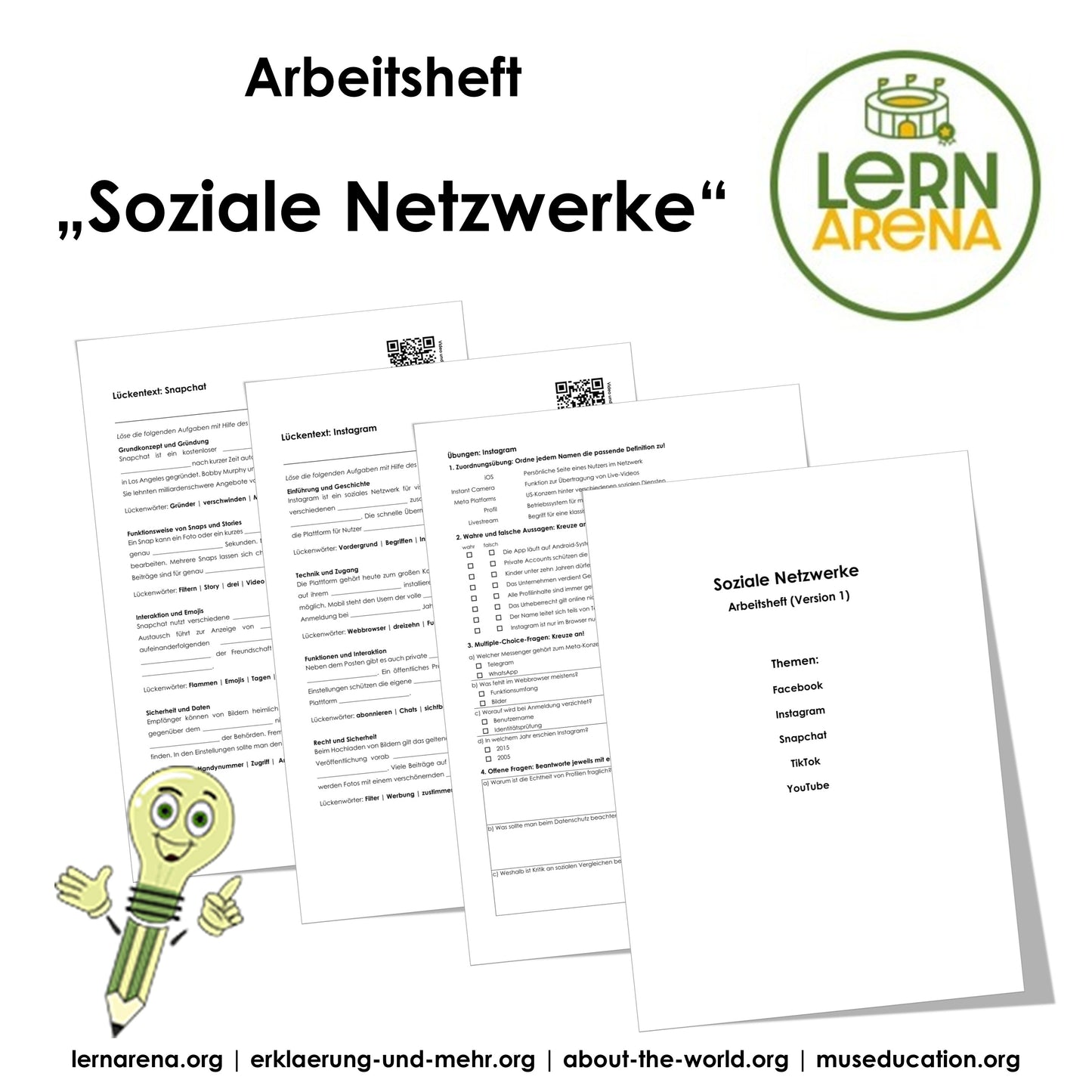 Digitale Gesellschaft Arbeitsheft Level 3 schwer | 22 Seiten | PDF