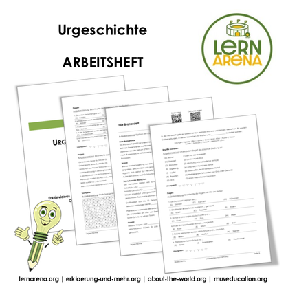 Urgeschichte – Steinzeit, Bronzezeit & Eisenzeit | 12-seitiges Arbeitsheft (PDF)