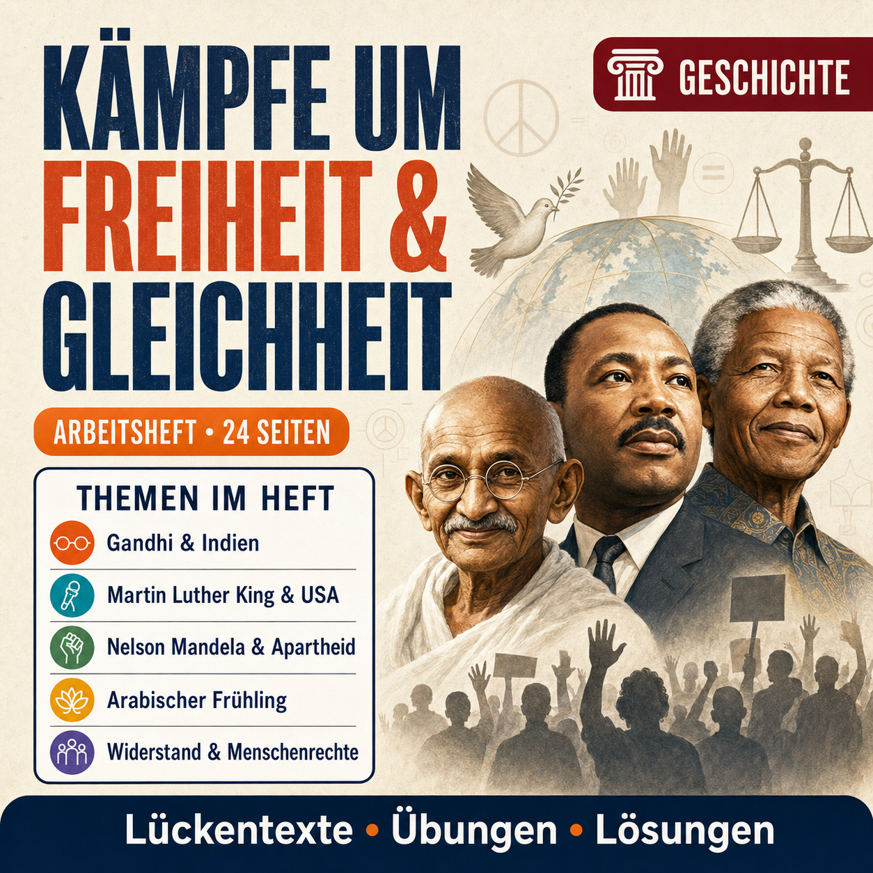 Kämpfe um Freiheit und Gleichheit – 24-seitiges Arbeitsheft (PDF)