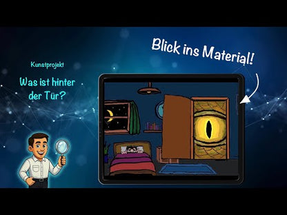Was ist hinter der Tür? Kreatives Kunstprojekt mit aufklappbarer Tür (20 Seiten)