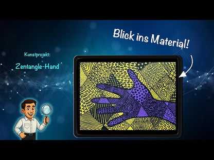 Namens-Alien mit Symmetrie – PDF-Anleitung