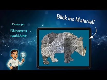 Dürer Rhinozeros – Kunstprojekt als PDF | Musterzeichnung & Gruppenarbeit