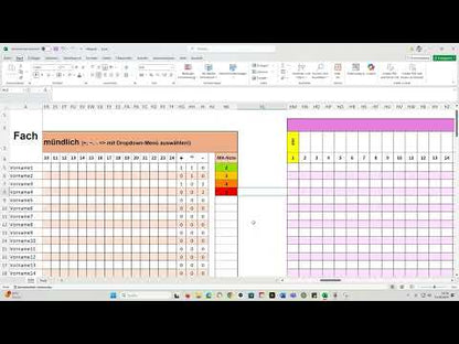 Notenberechnung leicht gemacht Excel-Datei 5 Noten (Ö-Version)