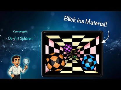 Kunstprojekt „Op-Art Sphären“ – Optische Täuschung & räumliche Wirkung Schritt für Schritt (19 Seiten)