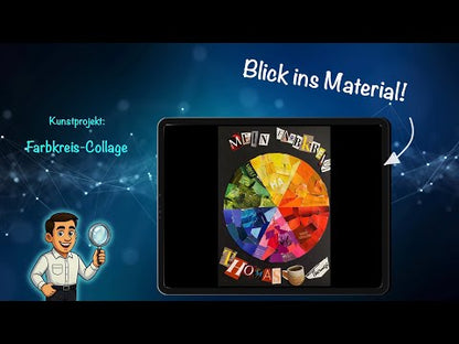 Blick ins Material Video Farbkreis Collage