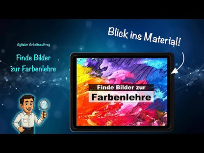 Farbenlehre: Finde Bilder zu Farben und Farbkontrasten (PowerPoint-Vorlage)